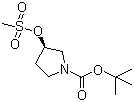 structure of CAS# 141699-57-2, (R)-1-Boc-3-methanesulfonyloxypyrrolidine
