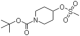 structure of CAS# 141699-59-4, 1-Boc-4-甲烷磺酰氧基哌啶
