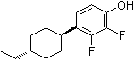 CAS 登录号：1418016-19-9, 4-(反式-4-乙基环己基)-2,3-二氟苯酚