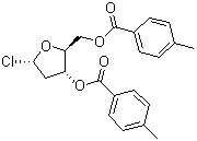 structure of CAS# 141846-57-3, 2-Deoxy-3,5-di-O-p-toluoyl-L-ribofuranosyl chloride