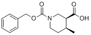 CAS # 1419222-32-4, (3R,4R)-Rel-4-methyl-1,3-piperidinedicarboxylic acid 1-(phenylmethyl) ester