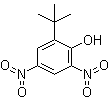 structure of CAS# 1420-07-1, 4,6-二硝基-2-叔丁基苯酚