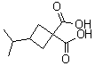 CAS 登录号：14205-20-0, 3-异丙基-1,1-环丁烷二甲酸