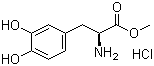 structure of CAS# 1421-65-4, Levodopa methyl ester hydrochloride
