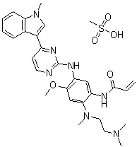structure of CAS# 1421373-66-1, AZD-9291 甲磺酸盐