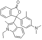 CAS # 142199-90-4, 3-(o-Methyl-p-dimethylaminophenyl)-3-(1'-ethyl-2'-methylindole-3'-yl)phthalide, 3-[4-(Dimethylamino)-2-methylphenyl]-3-(1-ethyl-2-methyl-1H-indol-3-yl)-1(3H)-isobenzofuranone