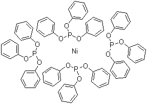 Tetrakis(triphenyl phosphite)nickel(0) molecular structure (CAS 14221-00-2)