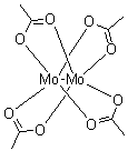 structure of CAS# 14221-06-8, Tetraacetatodimolybdenum