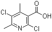 structure of CAS# 142266-66-8, 2,5-二氯-4,6-二甲基-3-吡啶羧酸