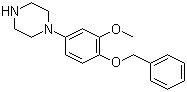structure of CAS# 142353-49-9, 1-(4-Benzyloxy-3-methoxyphenyl)piperazine