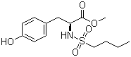 structure of CAS# 142374-01-4, N-(丁基磺酰基)-L-酪氨酸甲酯