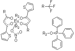 CAS # 14264-79-0, Bis[4,4,4-trifluoro-1-(2-thienyl)-1,3-butanedionato]bis(triphenylphosphine oxide)europium nitrate