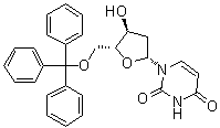 structure of CAS# 14270-73-6, 2'-脱氧-5'-O-(三苯基甲基)尿苷
