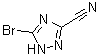CAS # 1427475-12-4, 5-Bromo-1H-1,2,4-triazole-3-carbonitrile