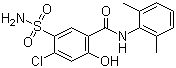 structure of CAS# 14293-44-8, Xipamide