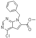 CAS 登录号：1429879-71-9, 4-氯-7-(苯基甲基)-7H-吡咯并[2,3-d]嘧啶-6-羧酸甲酯