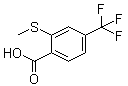 structure of CAS# 142994-05-6, 2-甲硫基-4-三氟甲基苯甲酸