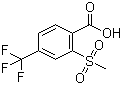 structure of CAS# 142994-06-7, 2-Methylsulfonyl-4-trifluoromethylbenzoic acid