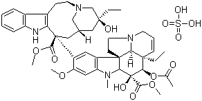 CAS 登录号：143-67-9, 硫酸长春碱