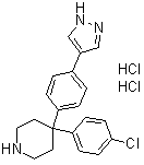 CAS 登录号：1431697-86-7, 4-(4-氯苯基)-4-[4-(1H-吡唑-4-基)苯基]哌啶二盐酸盐