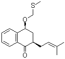 structure of CAS# 1432057-74-3, (2R,4S)-rel-3,4-二氢-2-(3-甲基-2-丁烯-1-基)-4-[(甲硫基)甲氧基]-1(2H)-萘酮