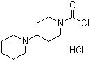 structure of CAS# 143254-82-4, 1-Chlorocarbonyl-4-piperidinopiperidine hydrochloride