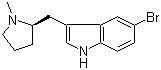 structure of CAS# 143322-57-0, (R)-5-Bromo-3-((1-methylpyrrolidin-2-yl)methyl)-1H-indole