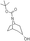 structure of CAS# 143557-91-9, (3-endo)-3-Hydroxy-8-azabicyclo[3.2.1]octane-8-carboxylic acid tert-butyl ester
