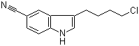structure of CAS# 143612-79-7, 3-(4-氯丁基)吲哚-5-甲腈