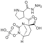CAS # 1436862-02-0, (2S,5R)-7-oxo-6-(sulfooxy)-1,6-diazabicyclo[3.2.1]octane-2-carboxylic acid 2-[2-[(3R)-3-pyrrolidinylcarbonyl]hydrazide]