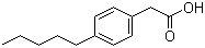 structure of CAS# 14377-21-0, 4-戊基苯乙酸