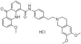 structure of CAS# 143851-98-3, 依克立达盐酸盐