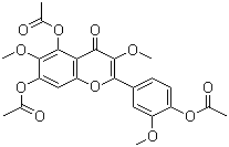 structure of CAS# 14397-69-4, Jaceidin triacetate