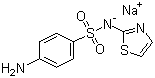 CAS # 144-74-1, Sulfathiazole sodium, 4-Amino-N-(2-thiazolyl)benzenesulfonamide sodium salt