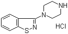 CAS 登录号：144010-02-6, 3-(1-哌嗪基)-1,2-苯并异噻唑盐酸盐