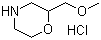 structure of CAS# 144053-99-6, 2-(甲氧甲基)吗啉盐酸盐