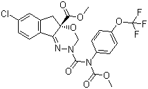 structure of CAS# 144171-61-9, Indoxacarb