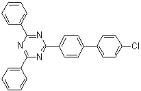structure of CAS# 1443049-86-2, 2-(4'-Chloro[1,1'-biphenyl]-4-yl)-4,6-diphenyl-1,3,5-triazine