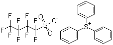 structure of CAS# 144317-44-2, 全氟丁基磺酸三苯基锍盐