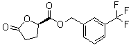 structure of CAS# 1445700-01-5, (2R)-Tetrahydro-5-oxo-2-furancarboxylic acid [3-(trifluoromethyl)phenyl]methyl ester