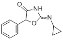 CAS # 14461-91-7, Cyclazodone, 2-(Cyclopropylamino)-5-Phenyl-Oxazol-4-One, 2-(Cyclopropylamino)-5-Phenyl-4-Oxazolone, Cyclexanone