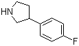 structure of CAS# 144620-11-1, 3-(4-Fluorophenyl)pyrrolidine