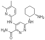 structure of CAS# 1446790-62-0, 6-[[(1R,2S)-2-氨基环己基]氨基]-4-[(5,6-二甲基-2-吡啶基)氨基]-3-哒嗪甲酰胺