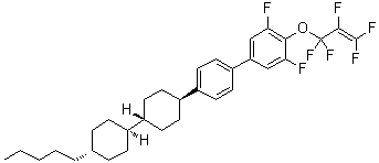 CAS 登录号：1447759-15-0, 3,5-二氟-4-[(1,1,2,3,3-五氟-2-丙烯-1-基)氧基]-4'-[(反式,反式)-4'-戊基[1,1'-联环己烷]-4-基]-1,1'-联苯