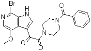 CAS # 1449413-23-3, 1-(4-Benzoyl-1-piperazinyl)-2-(7-bromo-4-methoxy-1H-pyrrolo[2,3-c]pyridin-3-yl)-1,2-ethanedione