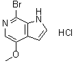 CAS # 1449413-32-4, 7-Bromo-4-methoxy-1H-pyrrolo[2,3-c]pyridine hydrochloride (1:1)