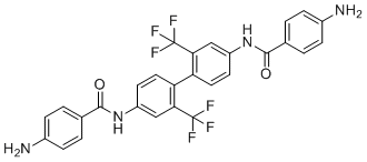 CAS 登录号：1449757-11-2, N,N'-[2,2'-双(三氟甲基)联苯-4,4'-二基]双(4-氨基苯甲酰胺)