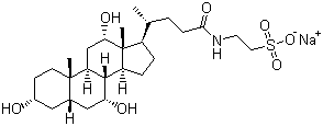 structure of CAS# 145-42-6, 牛磺胆酸钠