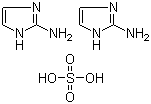 CAS # 1450-93-7, 2-Aminoimidazole hemisulfate, 2-Imidazoleamine sulfate, Bis(2-amino-1H-imidazole) sulphate