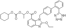 structure of CAS# 145040-37-5, Candesartan cilexetil